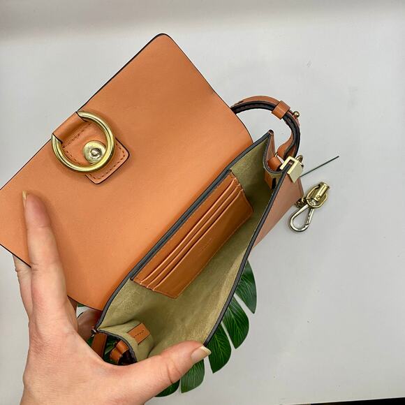 Chloe Mini Faye WOC Wallet on Chain Leather Crossbody Bag Purse Chloé Micro - Picture 7 of 12